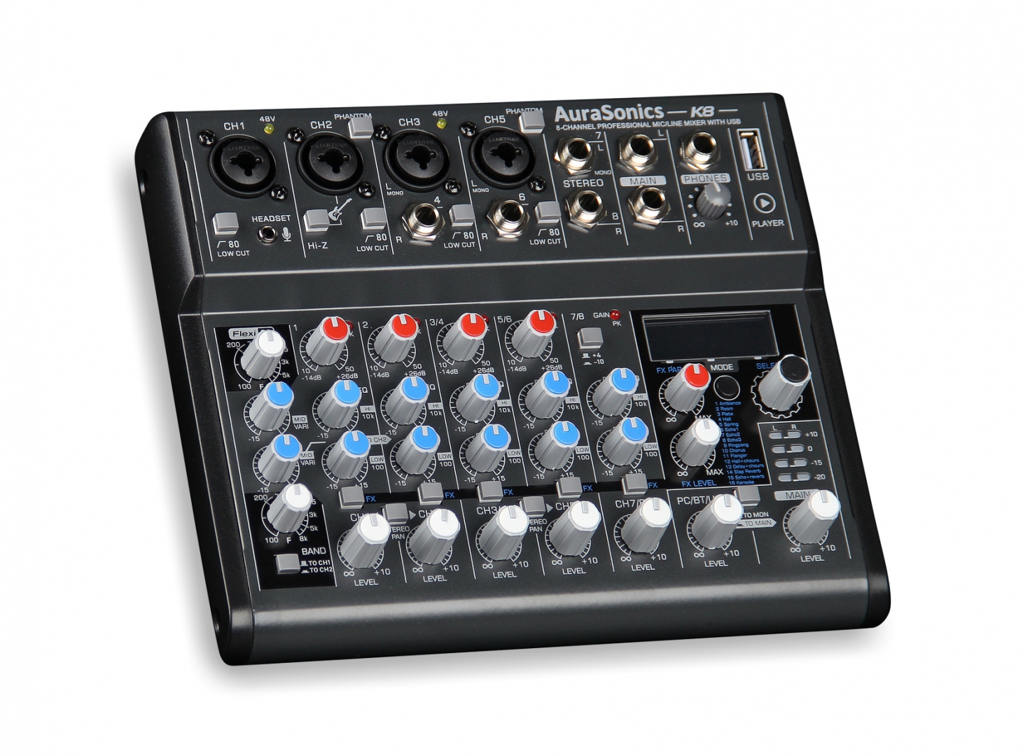 AuraSonics K8 компактный микшерный пульт в Барнауле