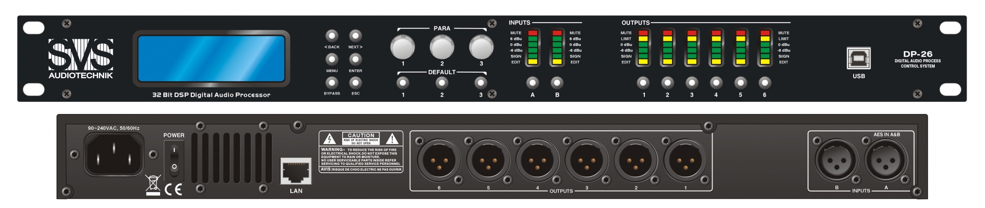 SVS Audiotechnik DP-26 Цифровой процессор: 2 входа 6 выходов в Барнауле