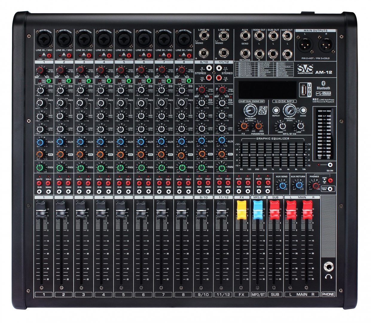 SVS Audiotechnik mixers AM-12 Микшерный пульт аналоговый, 12-канальный в Барнауле