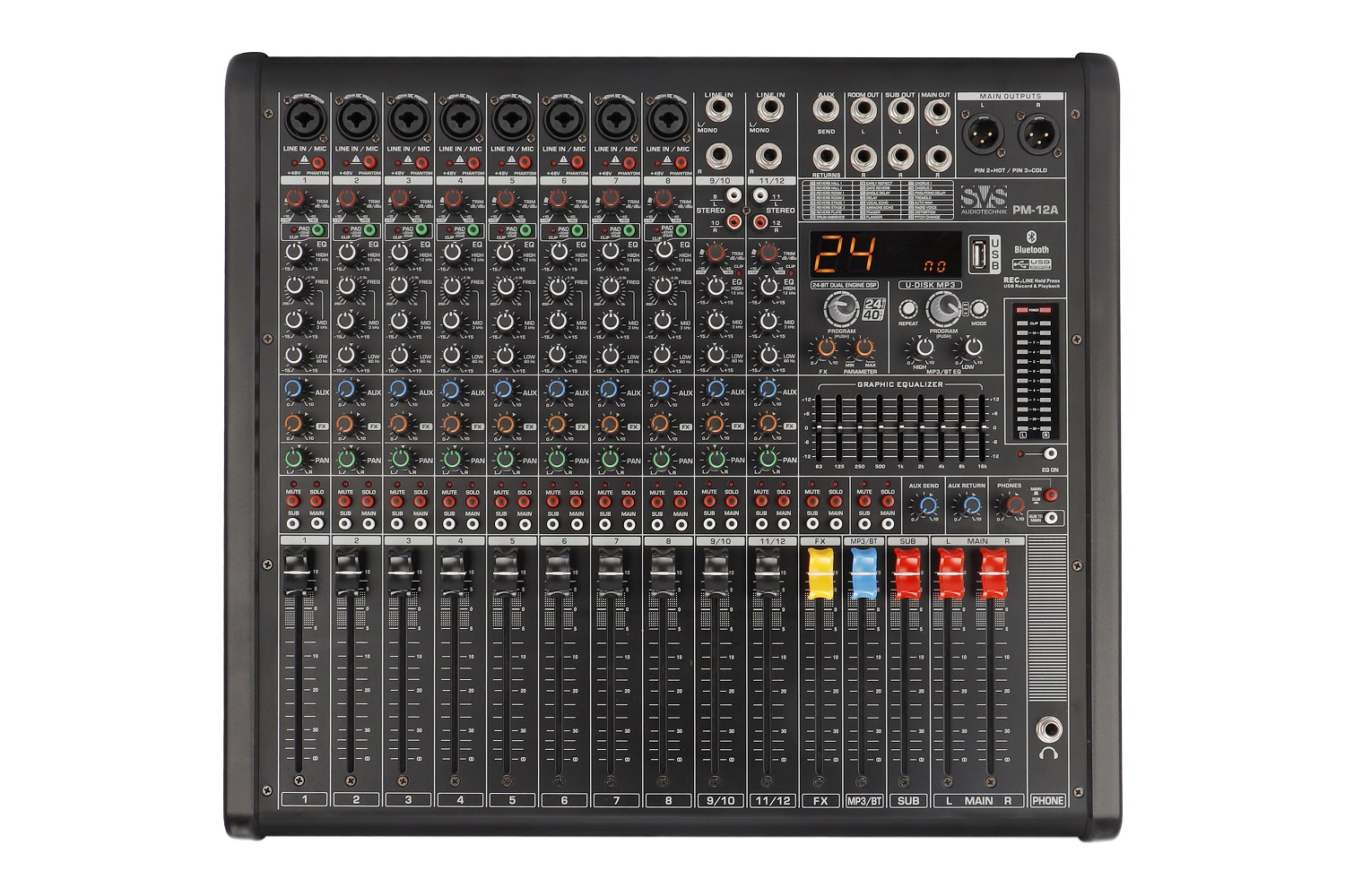SVS Audiotechnik mixers PM-12A Активный аналоговый микшерный пульт, 12-канальный в Барнауле